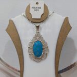 مدال نقره ملیله کاری اصفهان نگین فیروزه - Image 4
