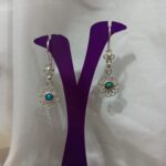 گوشواره نقره ملیله اصفهان نگین فیروزه نیشابور - Image 5