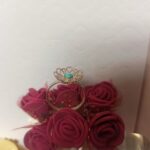انگشتر نقره ملیله اصفهان نگین فیروزه نیشابور طرح گل - Image 4