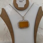 مدال نقره نگین شرف الشمس ملیله کاری اصفهان - Image 3