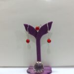 نیم ست نقره نگین قرمز - Image 4